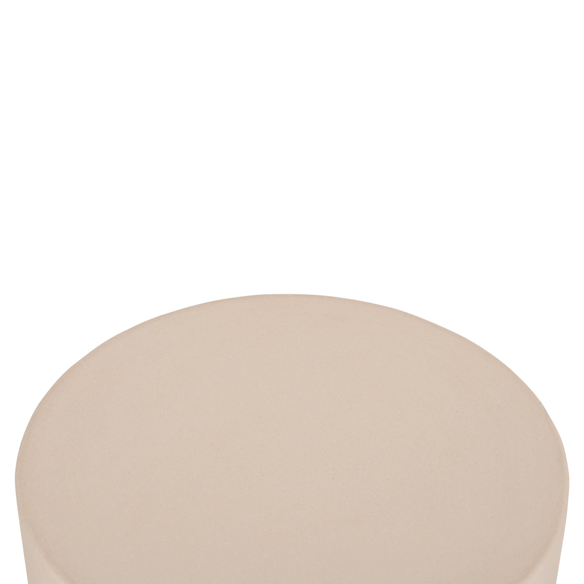 ΤΡΑΠΕΖΙ ΒΟΗΘΗΤΙΚΟ FIBER CEMENT ΣΤΡΟΓΓΥΛΟ KYOKO HM6592.02 ΜΠΕΖ Φ40x43Υεκ.