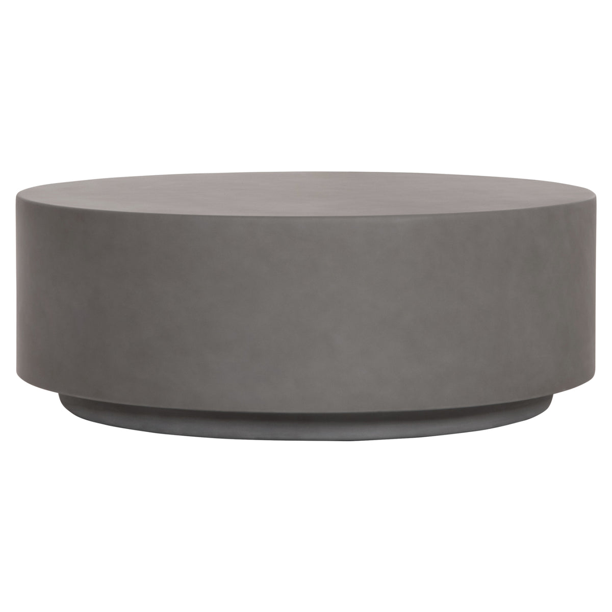 ΤΡΑΠΕΖΙ ΜΕΣΗΣ FIBER CEMENT ΣΤΡΟΓΓΥΛΟ KYOKO HM6579.01 ΓΚΡΙ Φ90x30Υεκ.