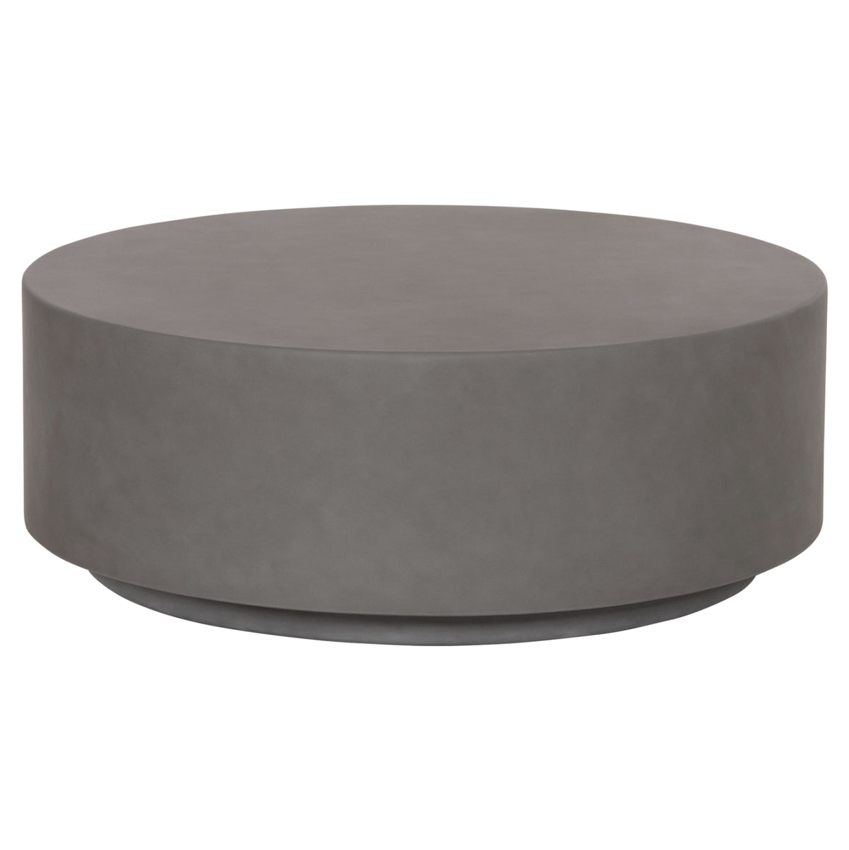 ΤΡΑΠΕΖΙ ΜΕΣΗΣ FIBER CEMENT ΣΤΡΟΓΓΥΛΟ KYOKO HM6579.01 ΓΚΡΙ Φ90x30Υεκ.