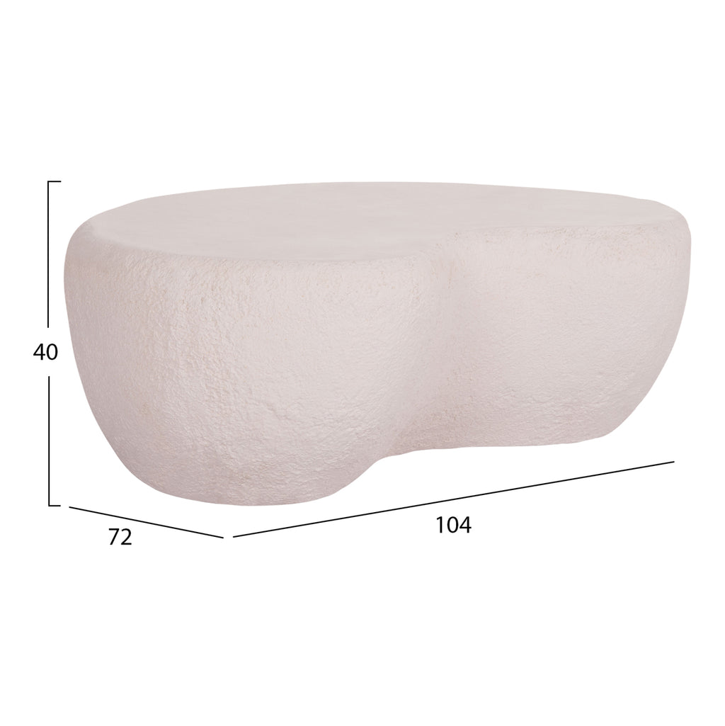 ΤΡΑΠΕΖΙ ΣΑΛΟΝΙΟΥ GERSON HM18151.02S FIBER CEMENT ΣΕ ΛΕΥΚΟ--104x72x40Υεκ.