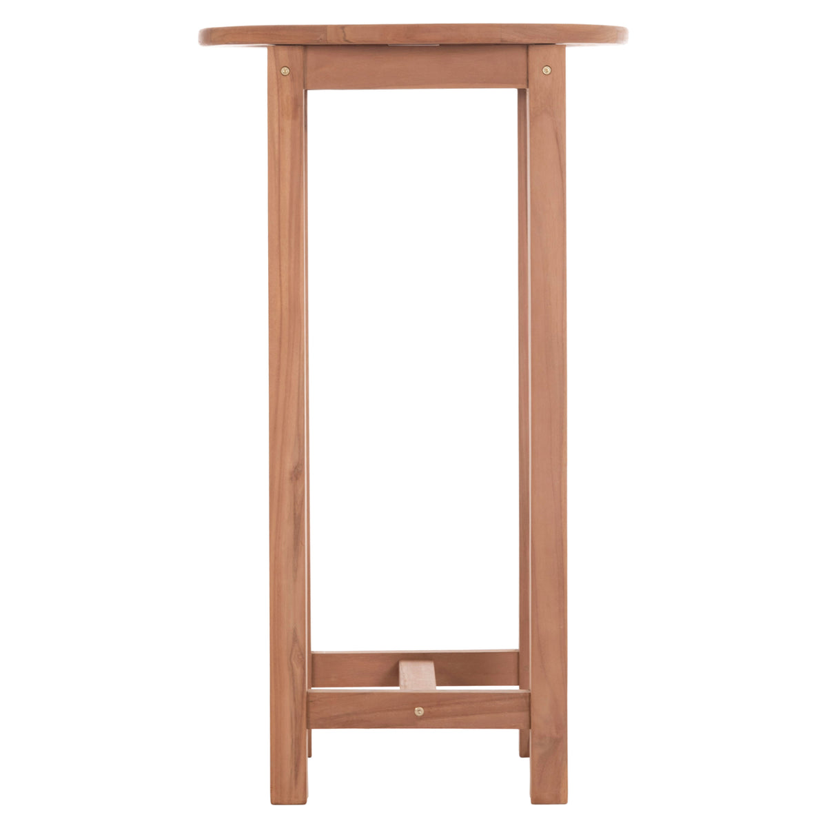 ΤΡΑΠΕΖΙ/ΣΤΑΝΤ ΜΠΑΡ ΣΤΡΟΓΓΥΛΟ PRESSCOT HM18114 ΞΥΛΟ TEAK--ΦΥΣΙΚΟ Φ60x105Υεκ.