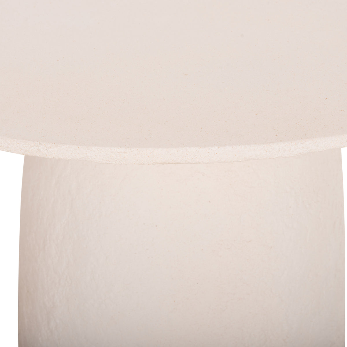 ΤΡΑΠΕΖΙ ΤΡΑΠΕΖΑΡΙΑΣ ΣΤΡΟΓΓΥΛΟ SEPPO HM18154.02 FIBER CEMENT ΛΕΥΚΟ--Φ119,5x75,5Υεκ.