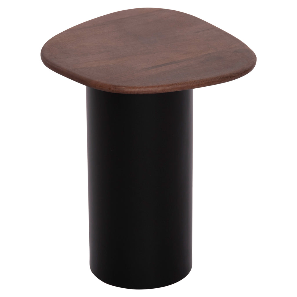 ΤΡΑΠΕΖΙA ΣΑΛΟΝΙΟΥ 3ΤΜΧ PEBBLES HM18004 MANGO TOP-ΜΕΤΑΛΛΙΚΕΣ ΜΑΥΡΕΣ ΒΑΣΕΙΣ