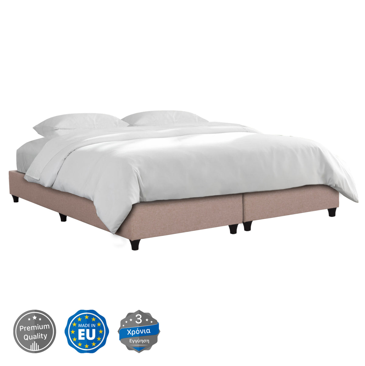 ΥΠΟΣΤΡΩΜΑ/ΚΡΕΒΑΤΙ KING-SIZE SIGGY HM21218.01 ΜΠΕΖ ΥΦΑΣΜΑ--ΓΙΑ 180x200εκ.